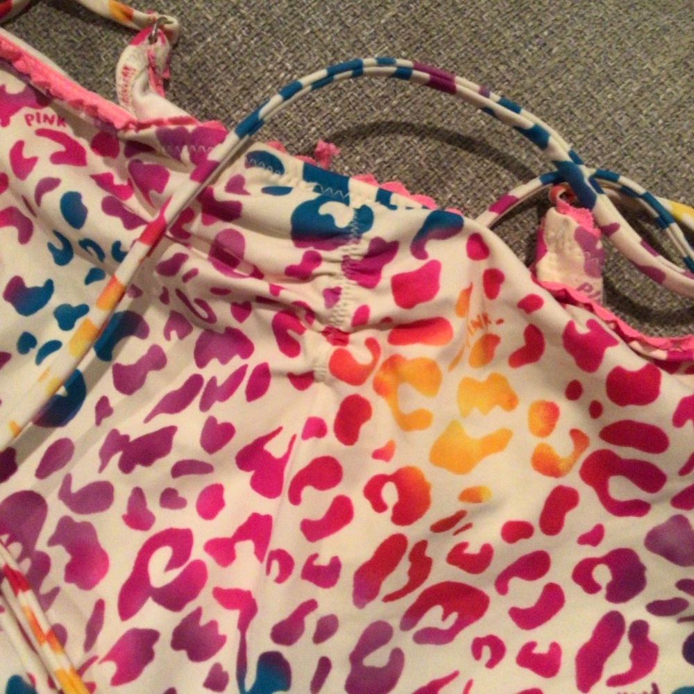 Victoria’s Secret bikini swimsuit rainbow Leopard sequin bathing suit - Picture 5 of 9